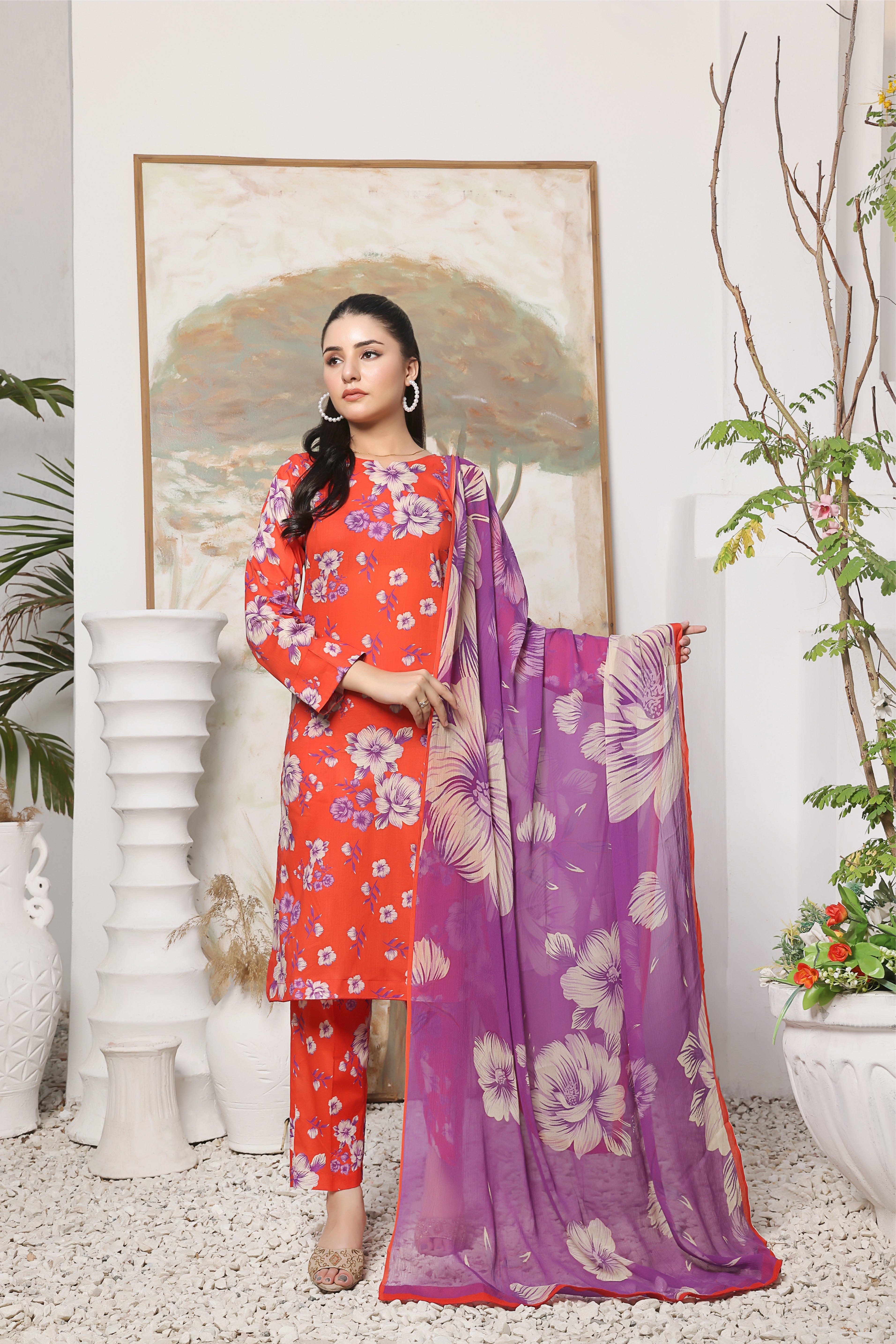 ZINNIA | Chiffon Duppata | Lawn 2024