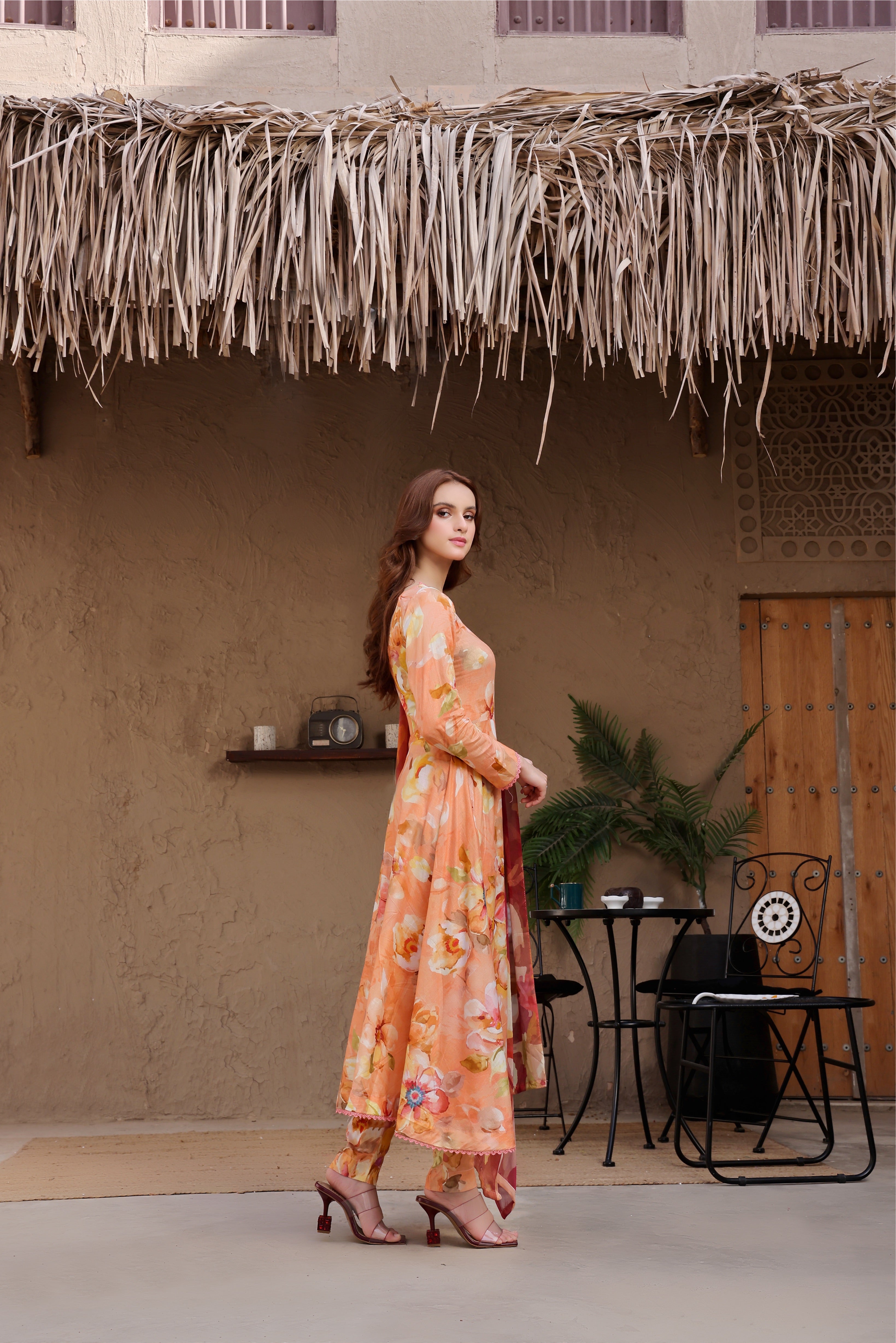 Sunset Soiree | V-01 | Digital Print Lawn