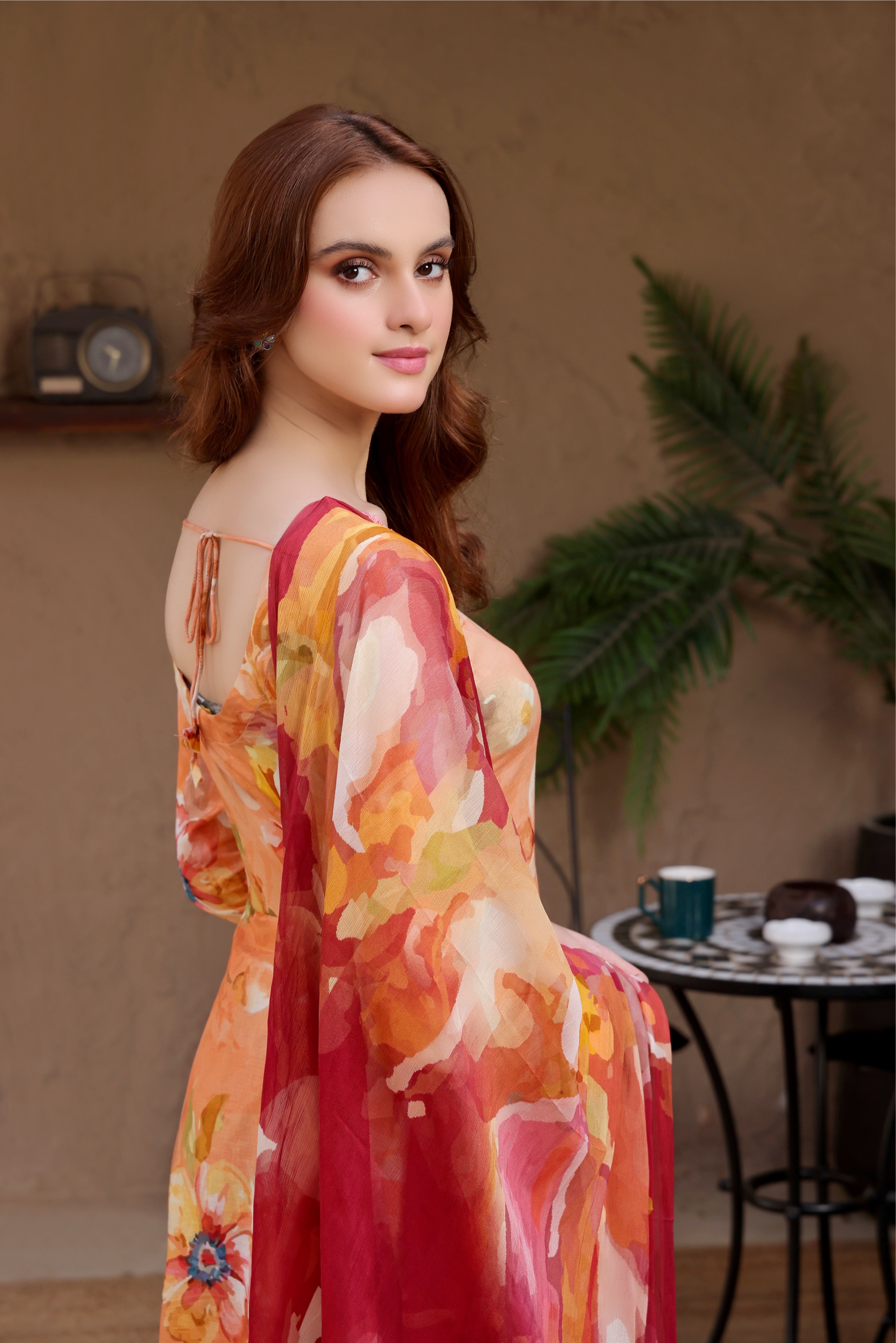 Sunset Soiree | V-01 | Digital Print Lawn