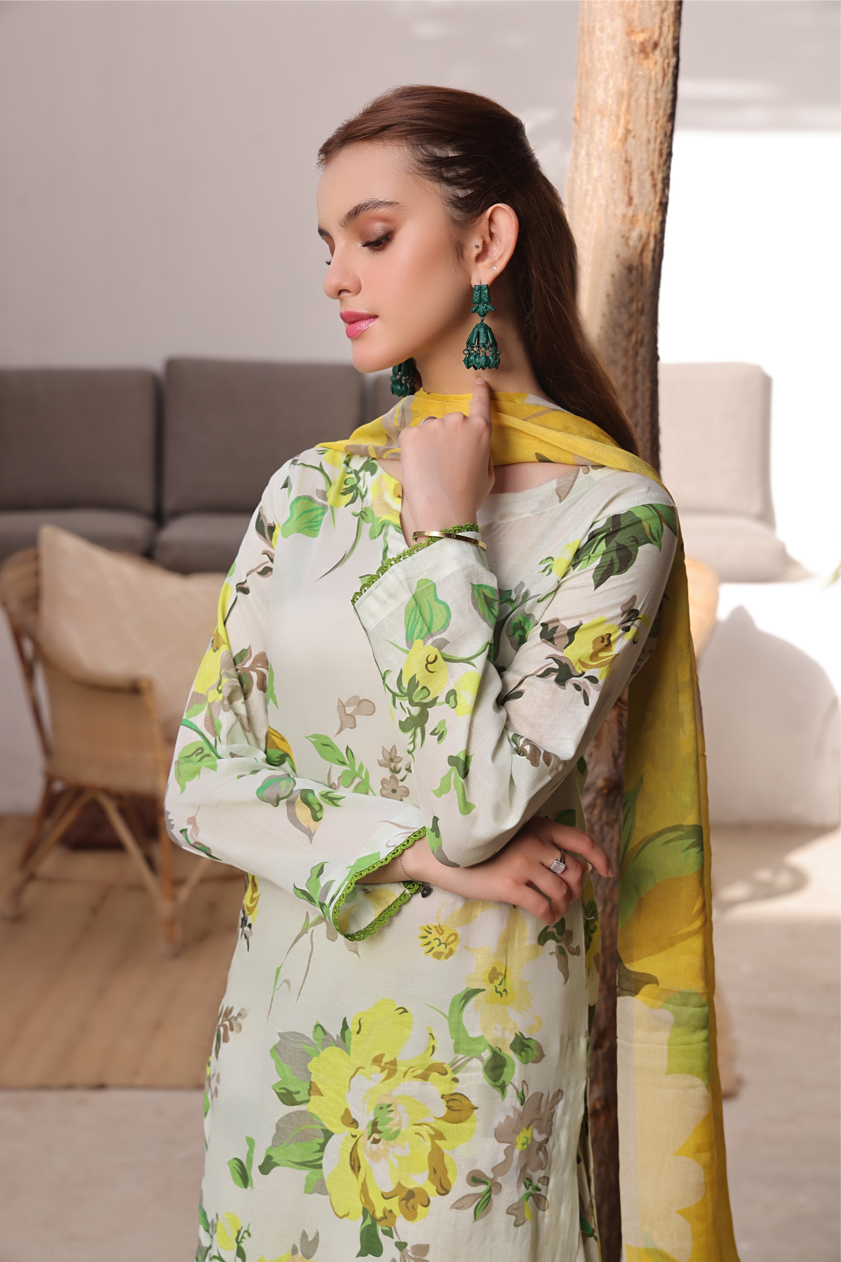 Sunset Soiree | V-01 | Digital Print Lawn