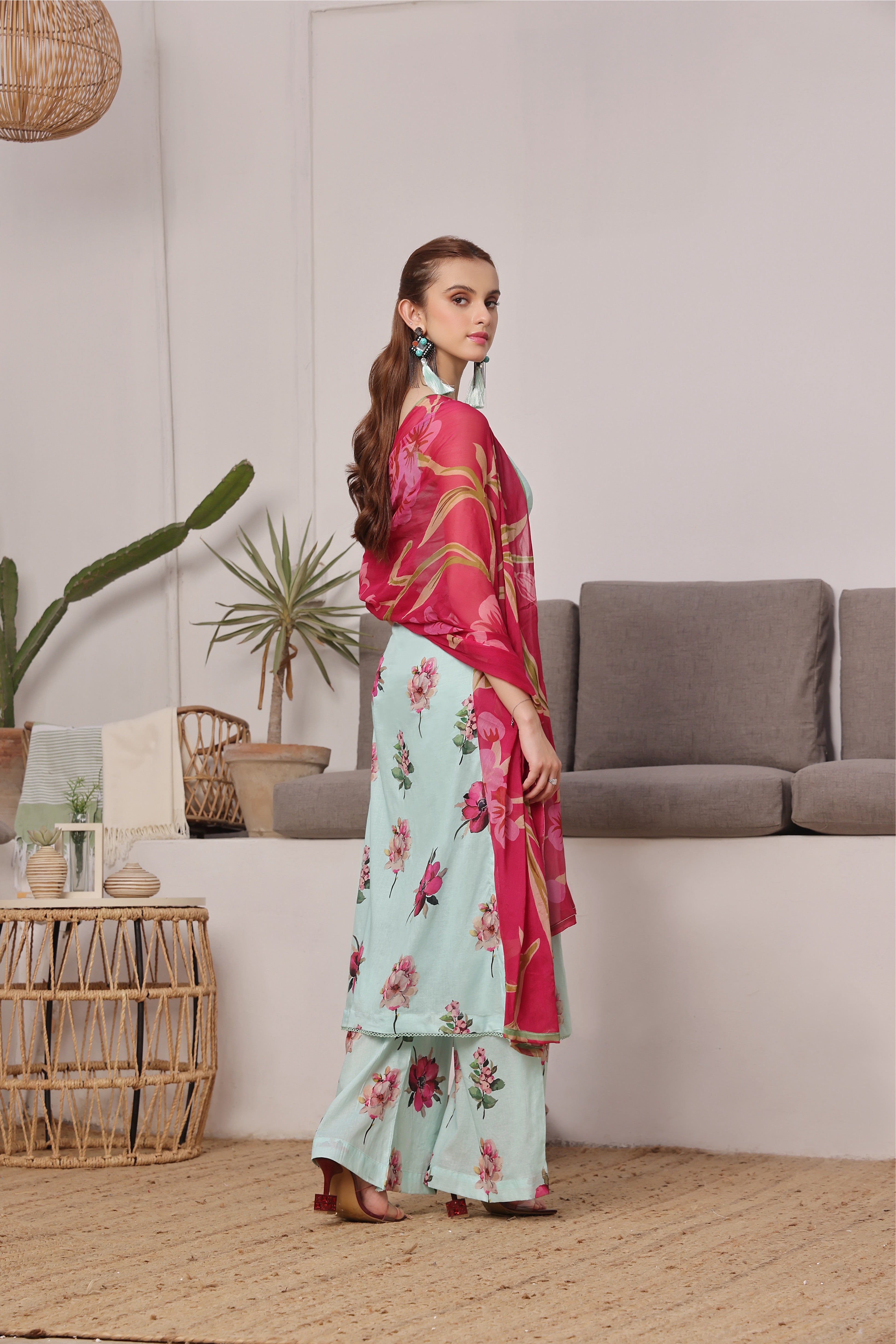 Sunset Soiree | V-01 | Digital Print Lawn