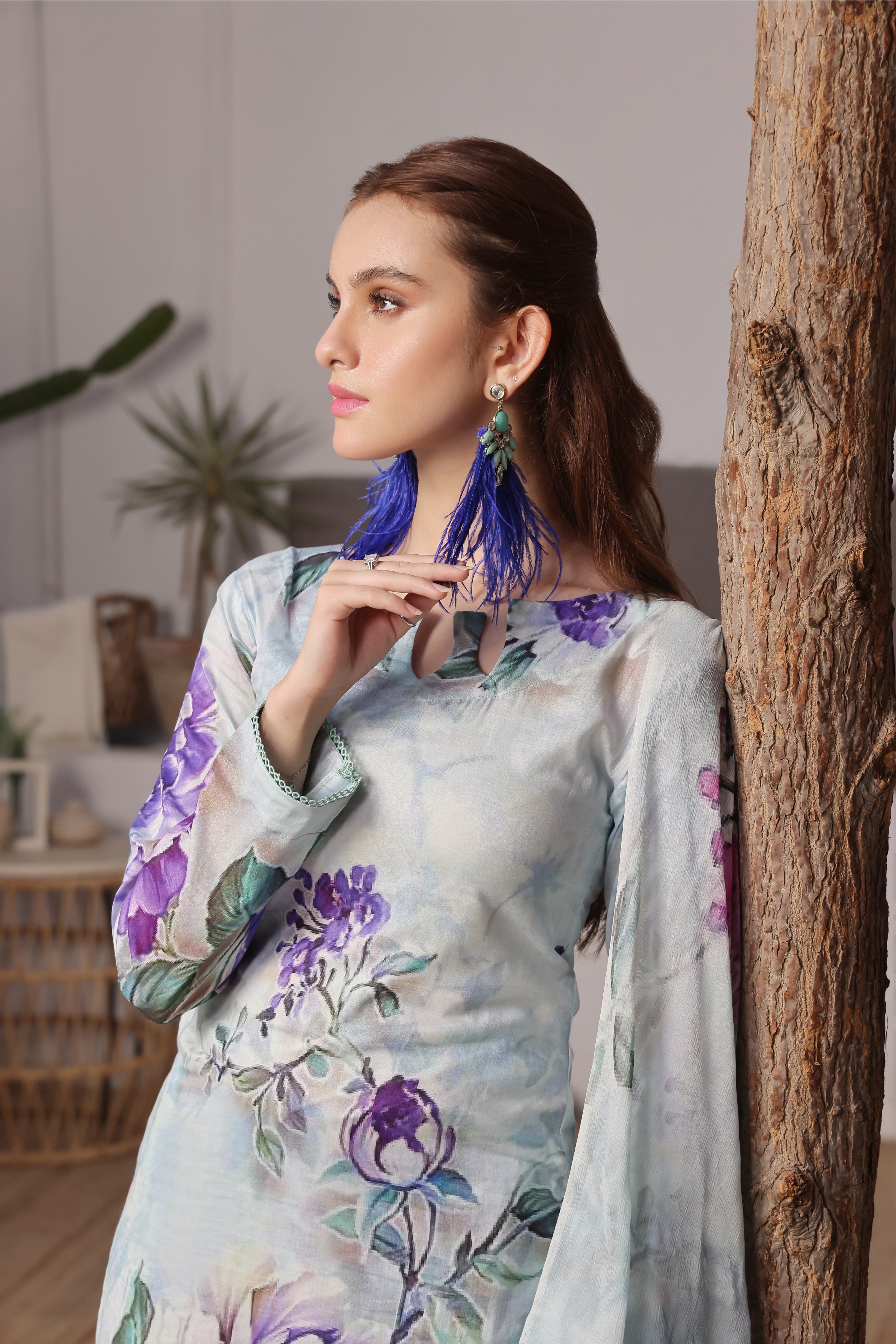 Sunset Soiree | V-01 | Digital Print Lawn