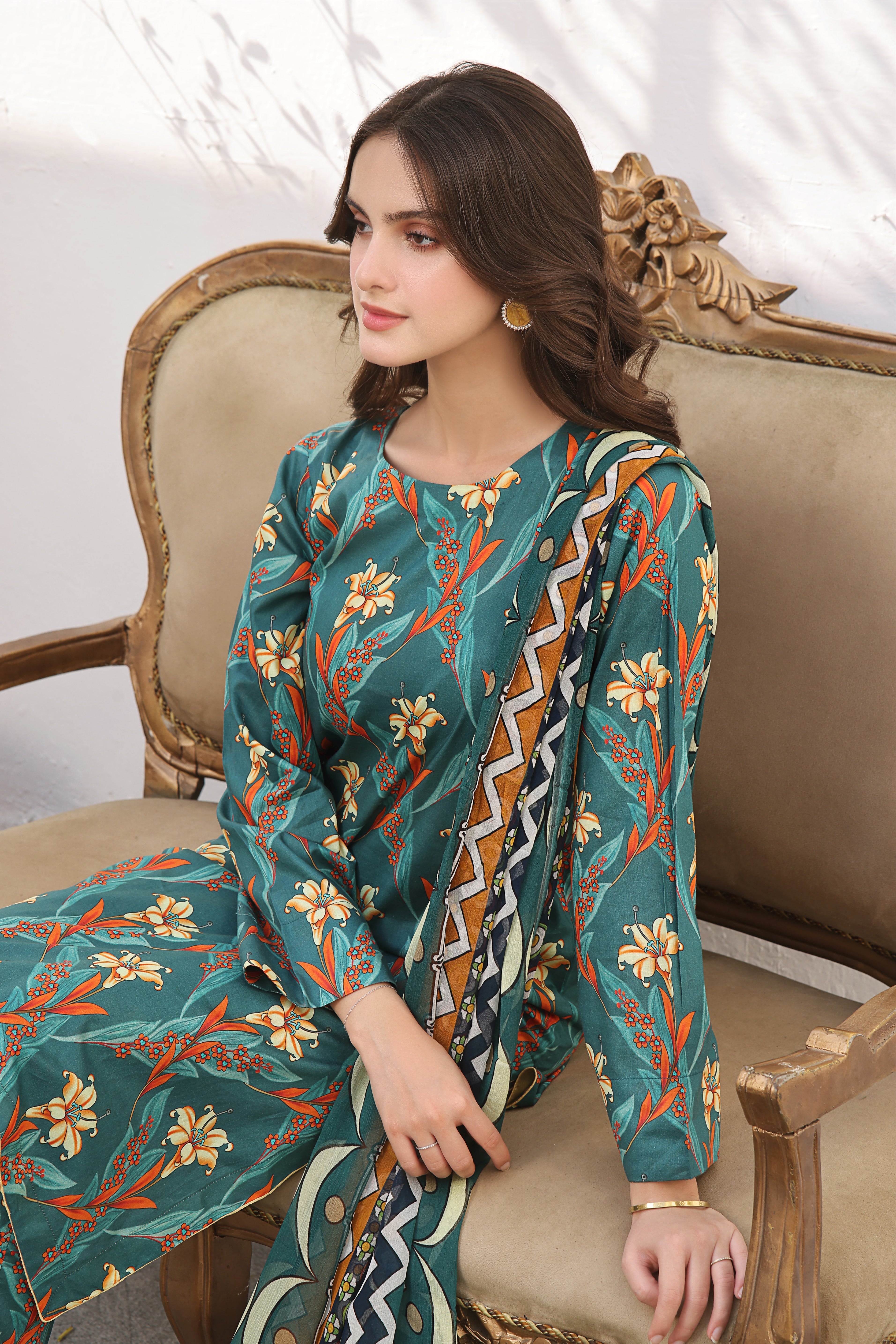 GENIE | Chiffon Duppata | Lawn 2024