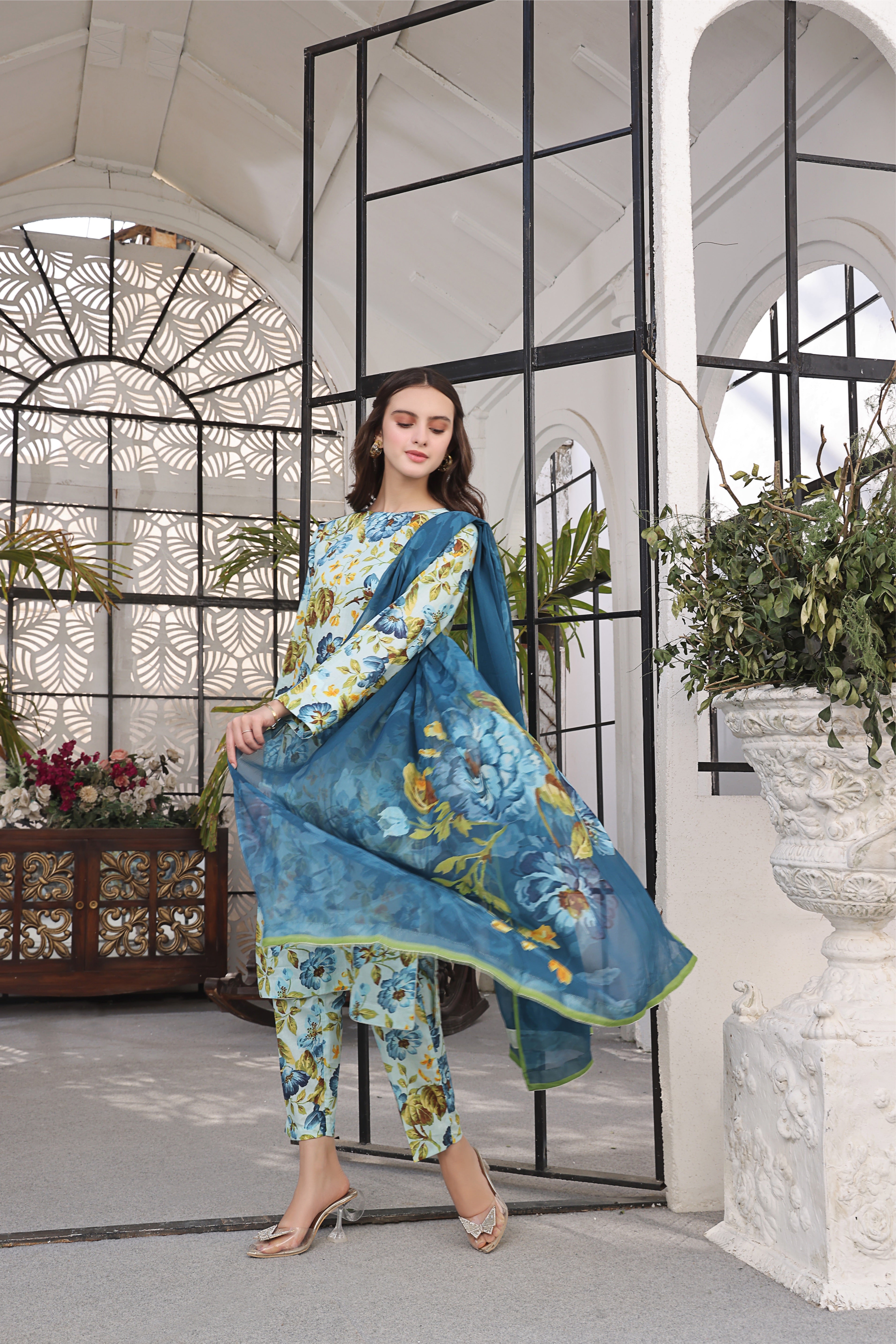 GILLY | Chiffon Duppata | Lawn 2024