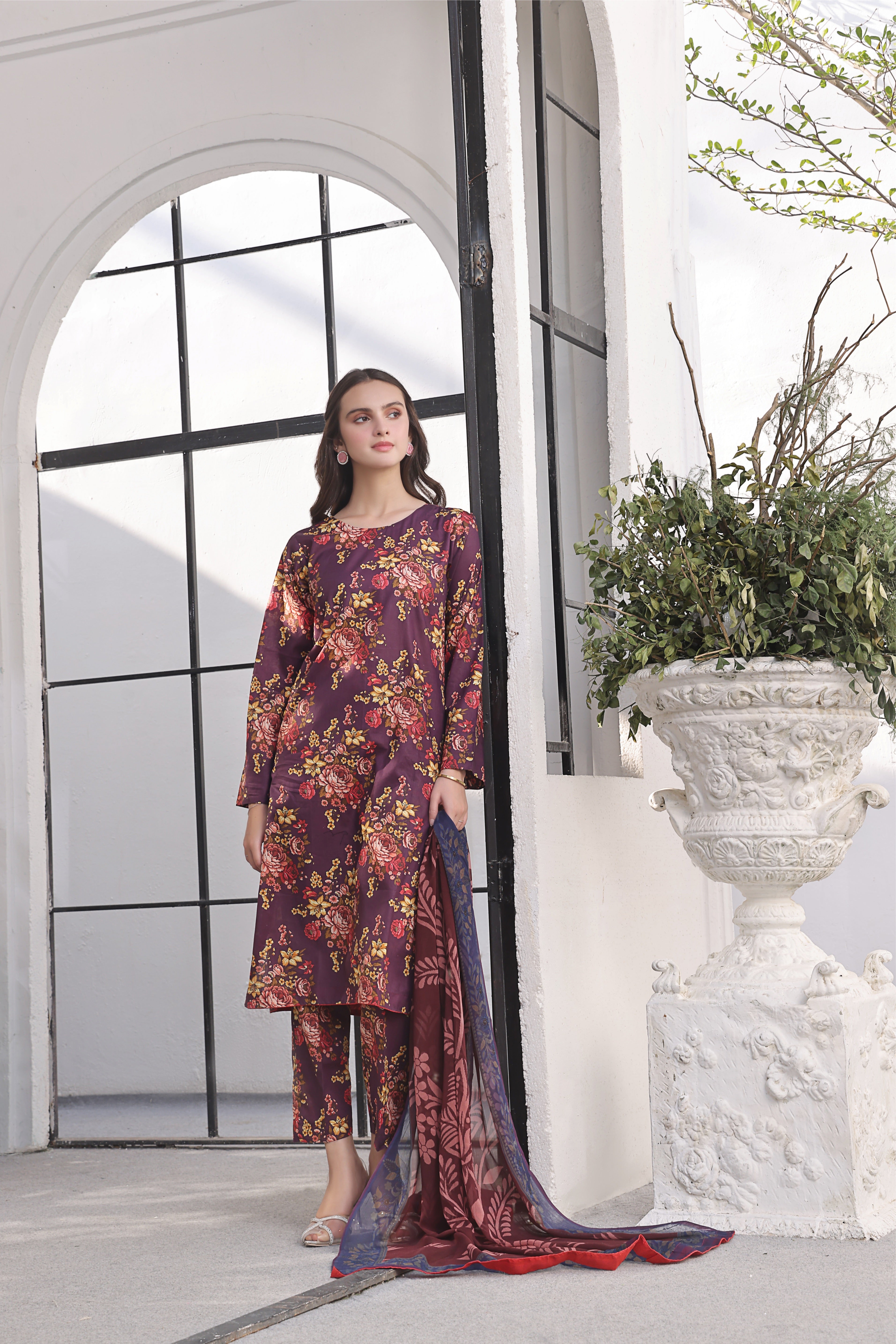 MAISIE | Chiffon Duppata | Lawn 2024