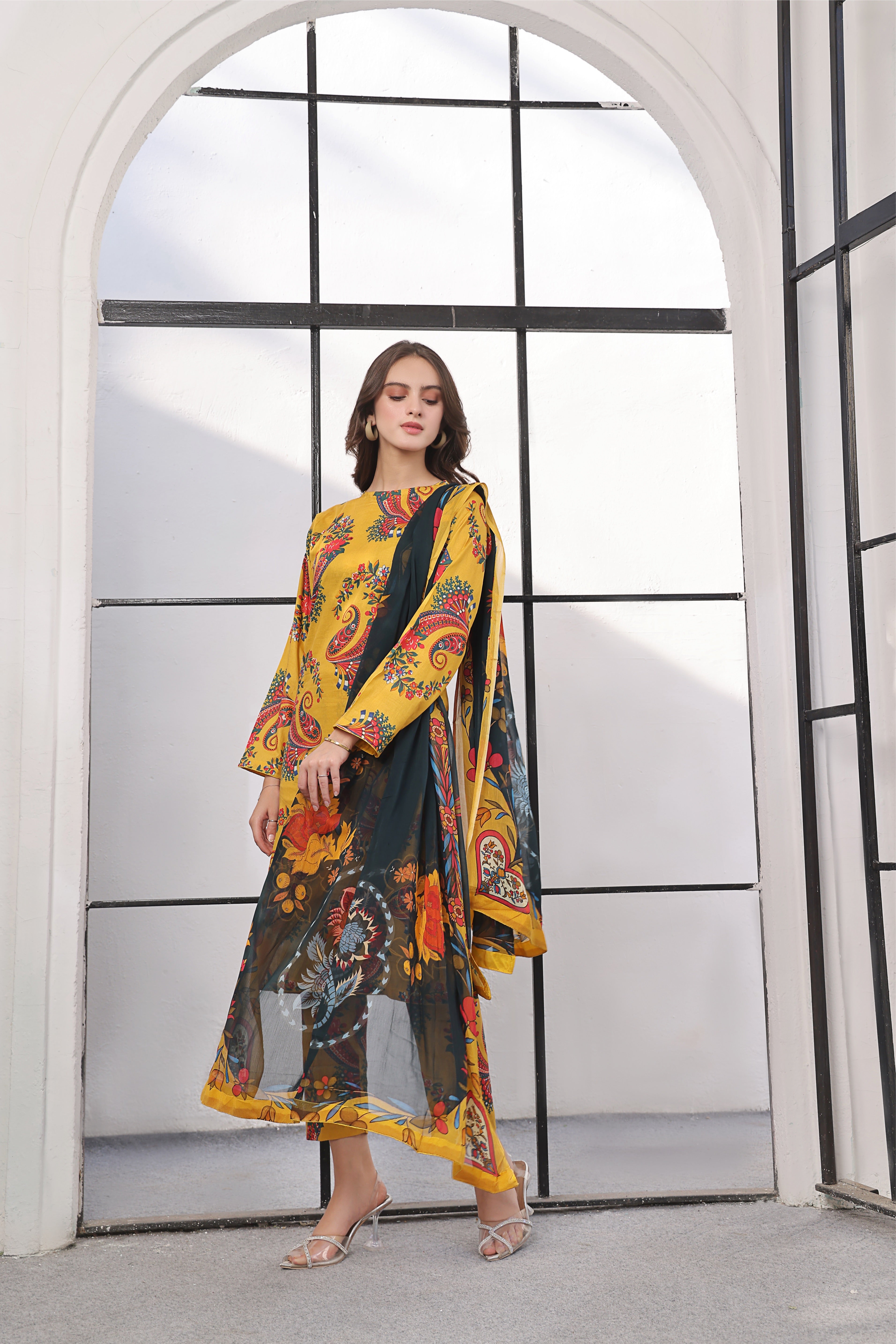 MISANDEI | Chiffon Duppata | Lawn 2024