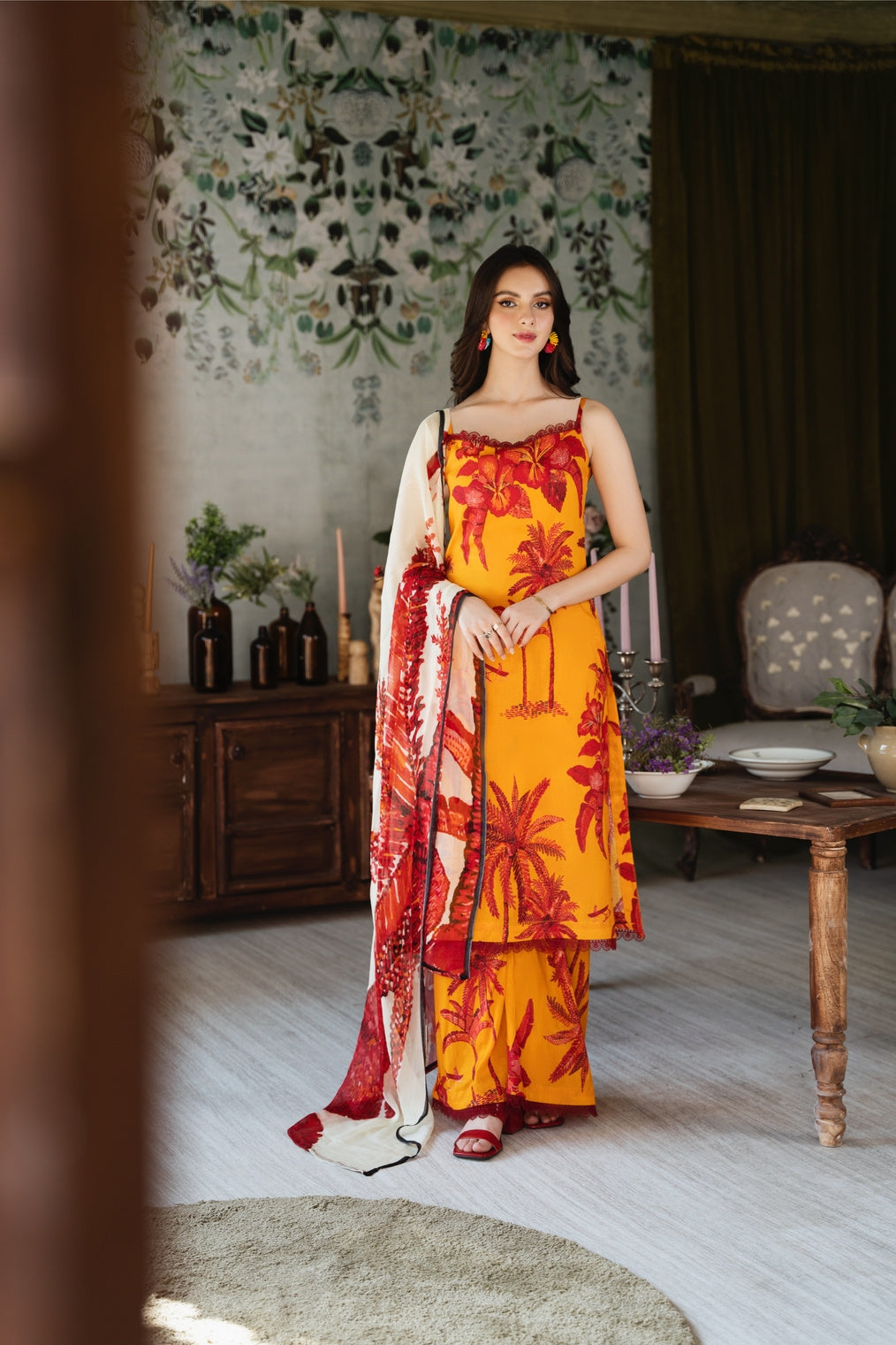 Chic Bella | Chiffon Duppata | Digital Print