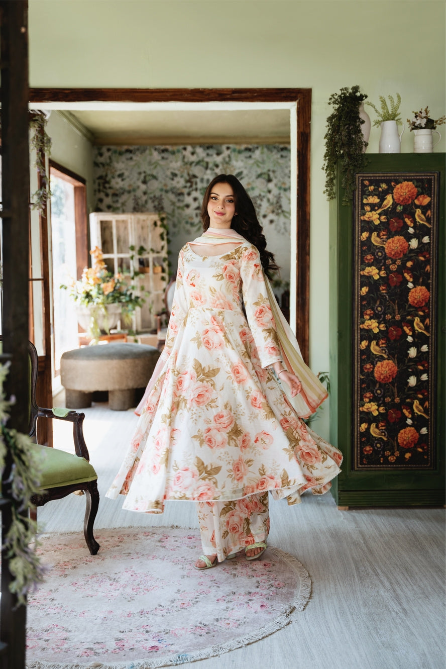 Chic Bella | Chiffon Duppata | Digital Print Lawn