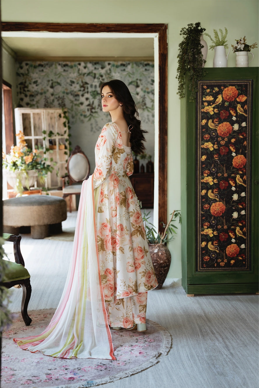 Chic Bella | Chiffon Duppata | Digital Print Lawn