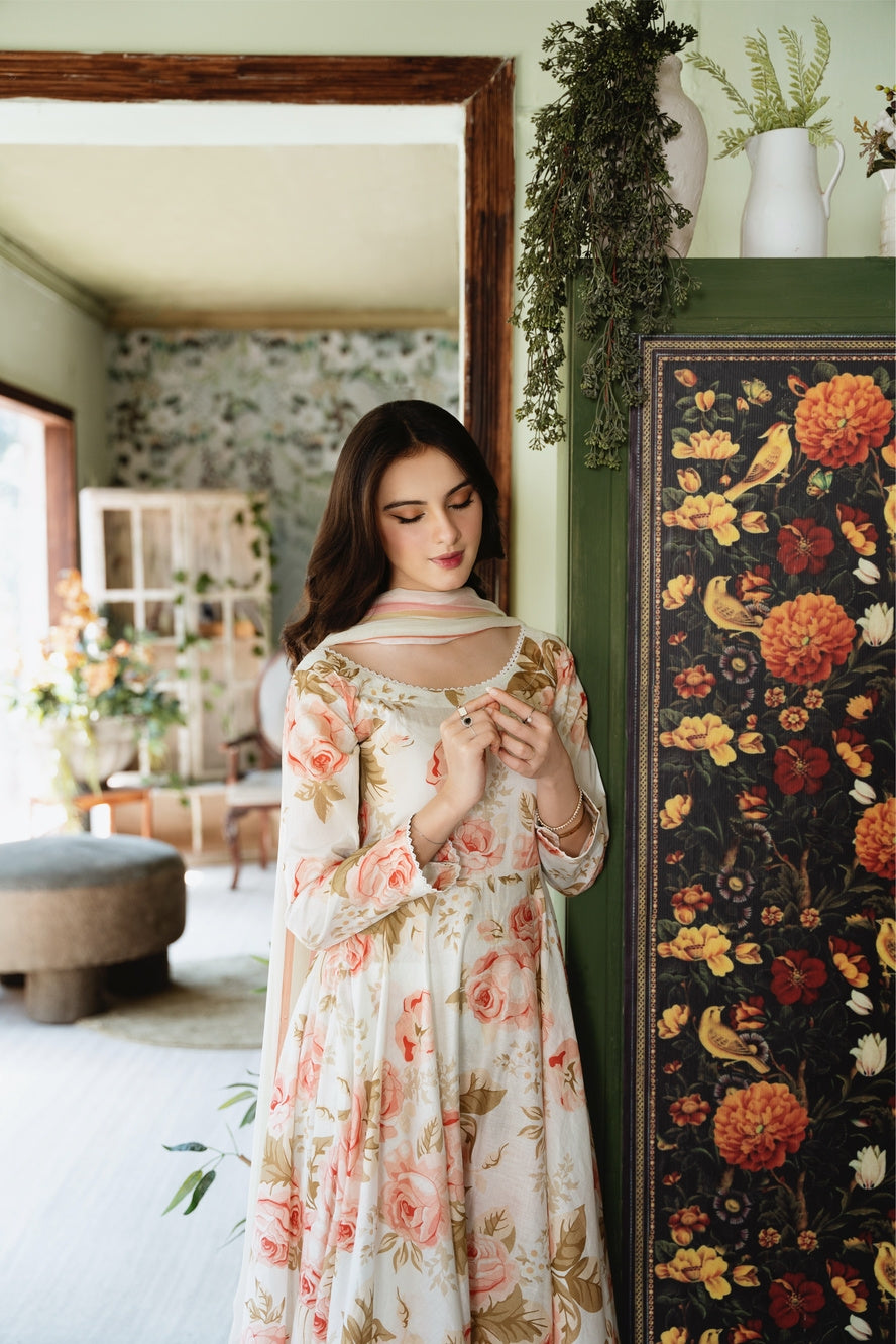 Chic Bella | Chiffon Duppata | Digital Print Lawn