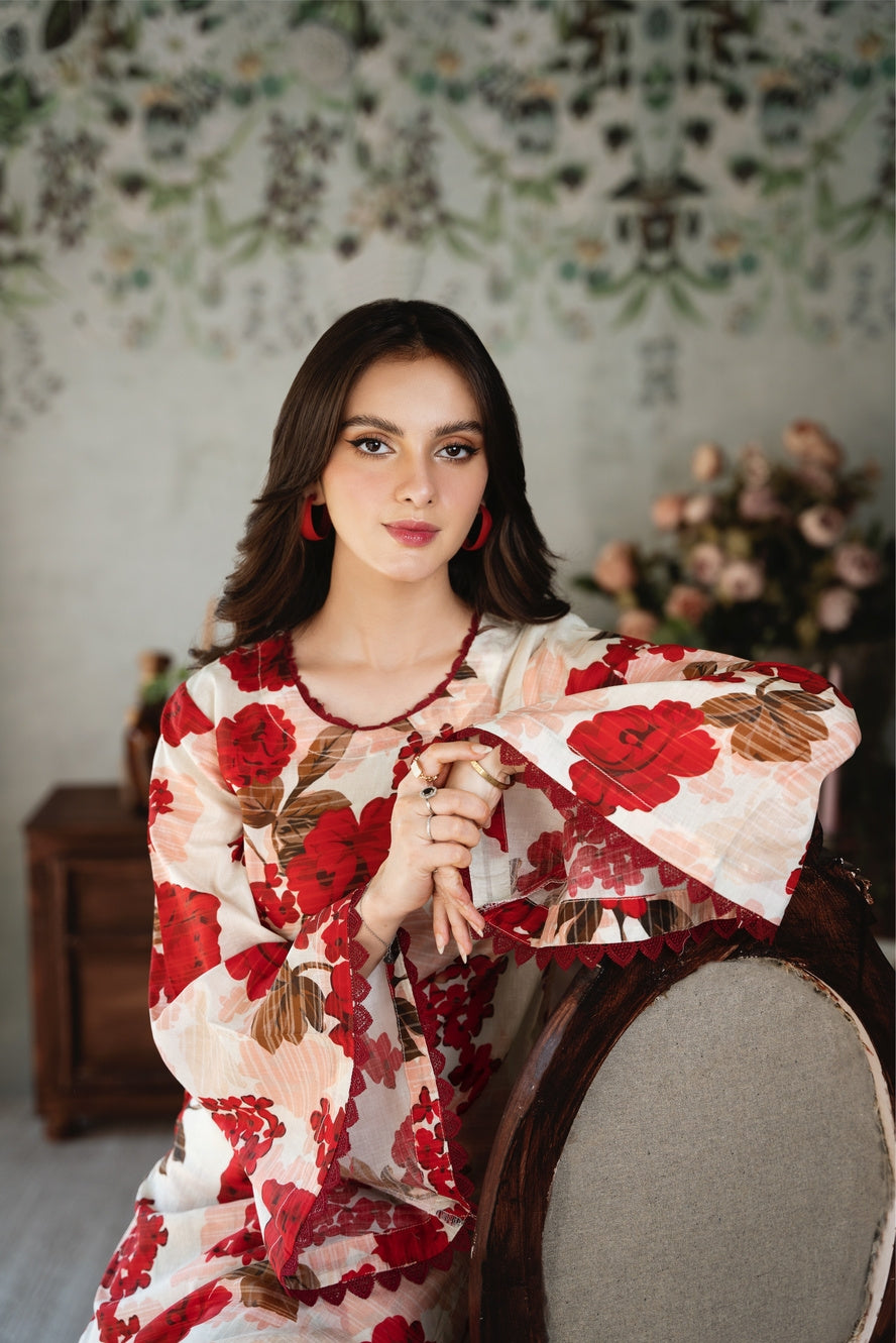 Chic Bella | Chiffon Duppata | Digital Print Lawn