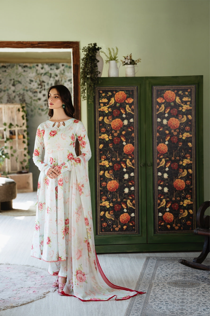 Chic Bella | Chiffon Duppata | Digital Print Lawn