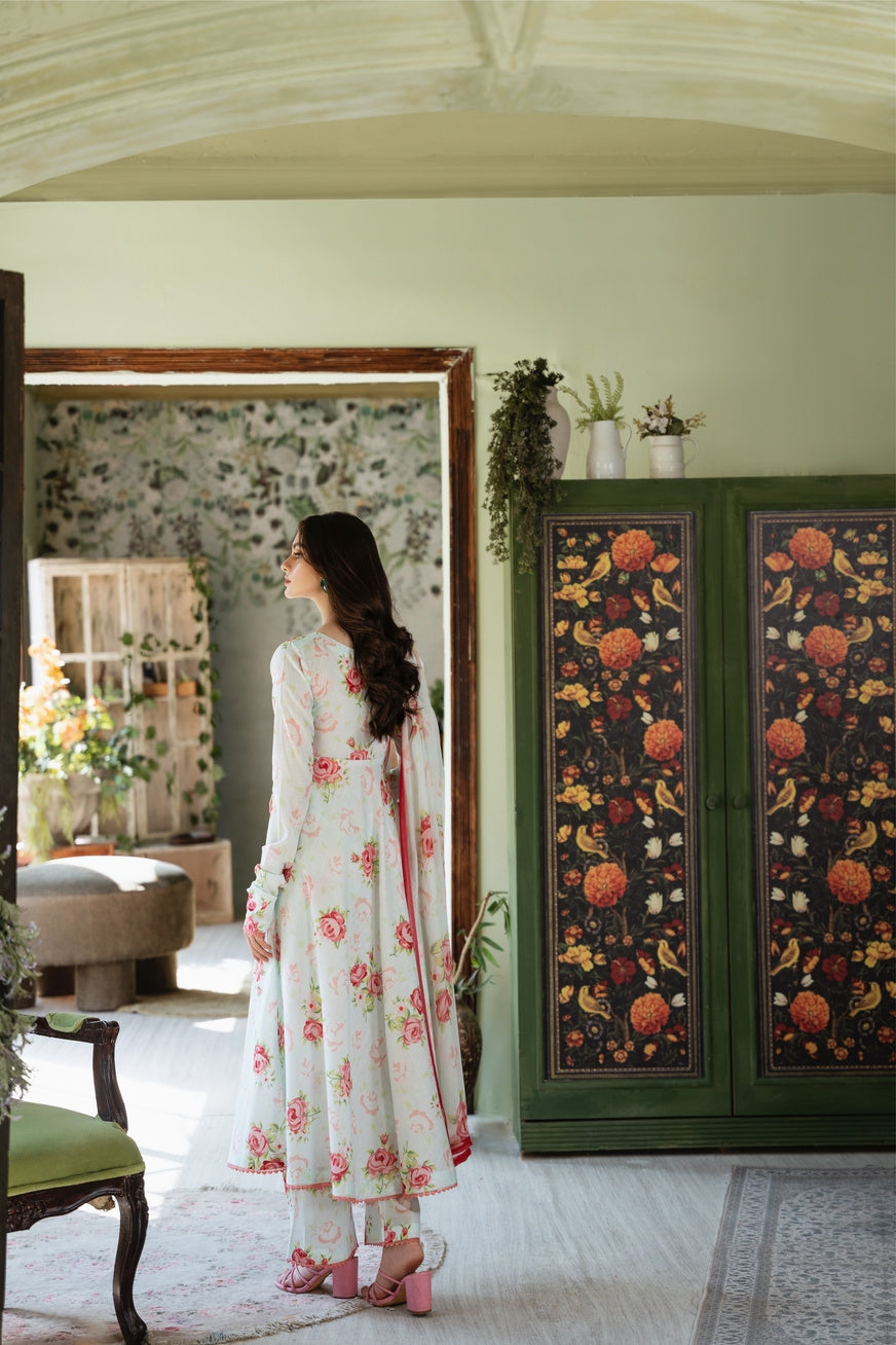 Chic Bella | Chiffon Duppata | Digital Print Lawn