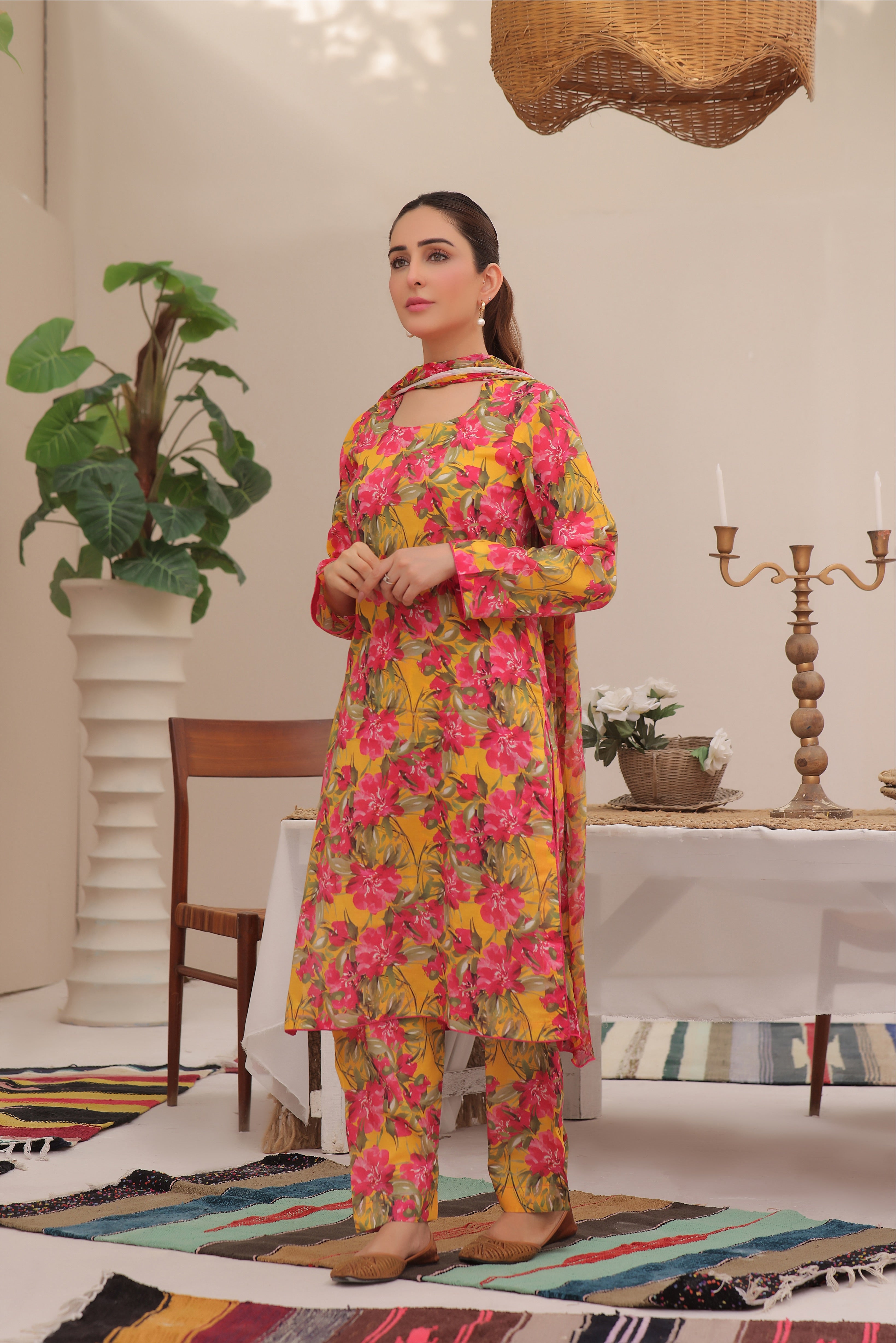 Sangria | Chiffon Duppata | Lawn 2024