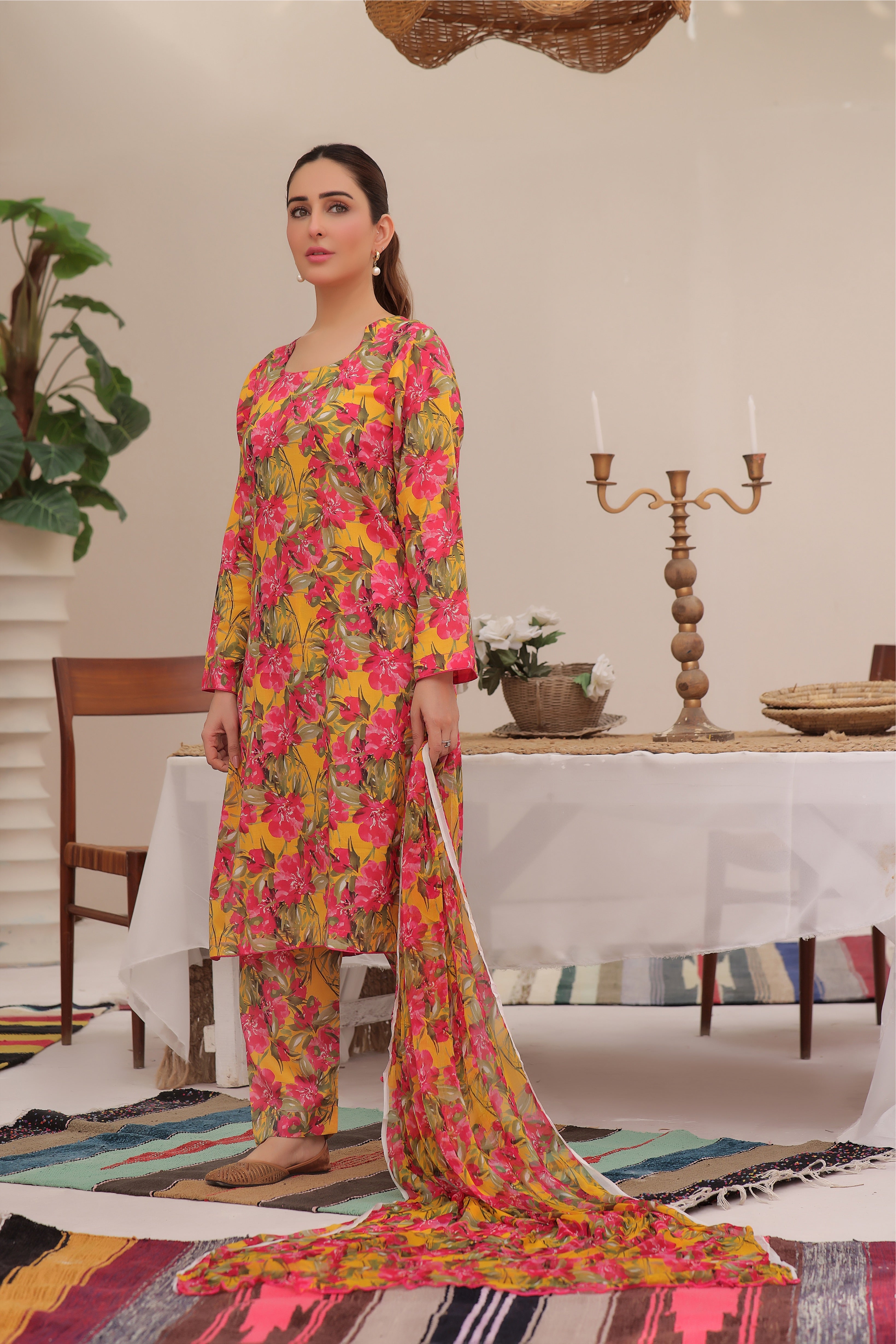 Sangria | Chiffon Duppata | Lawn 2024