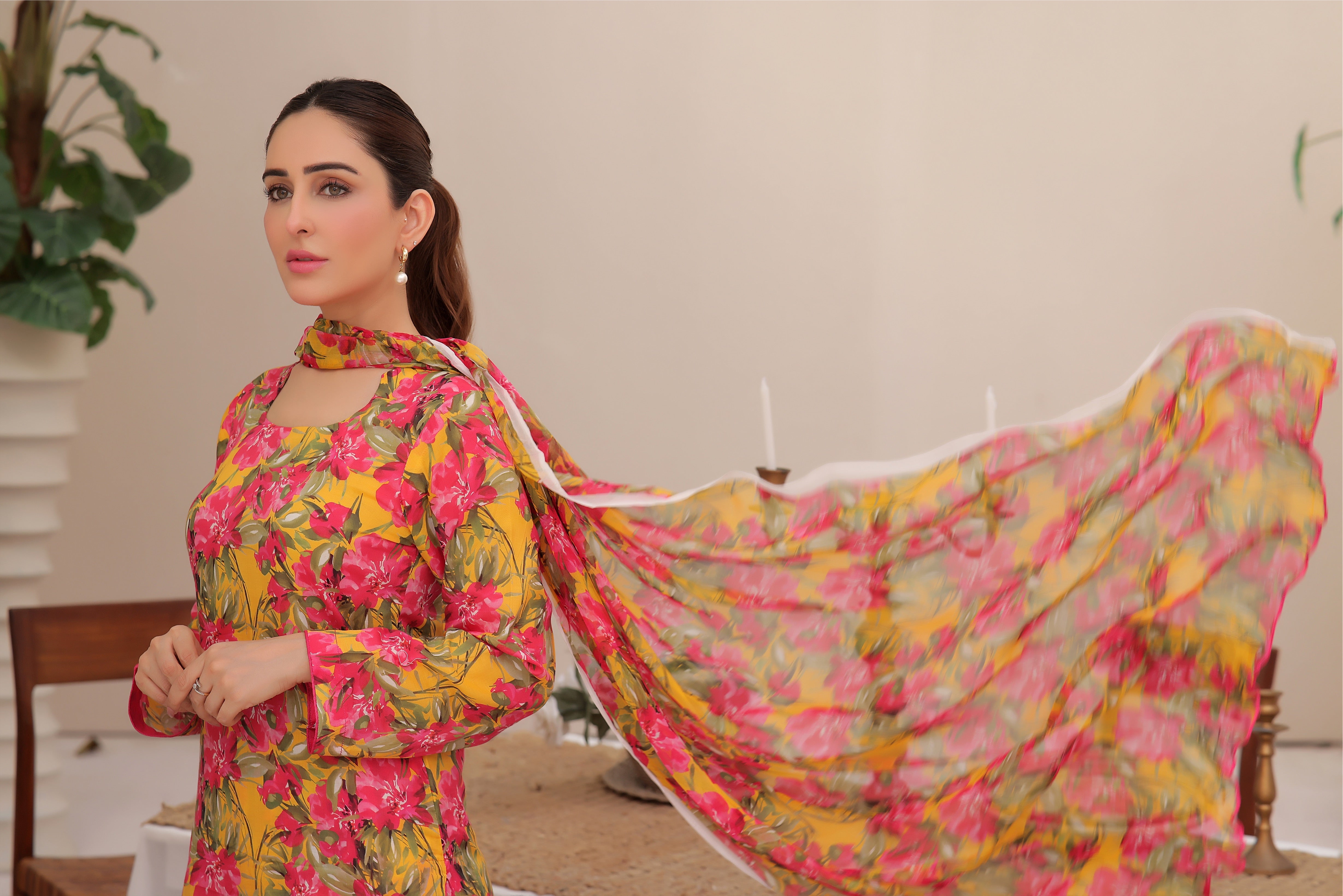 Sangria | Chiffon Duppata | Lawn 2024