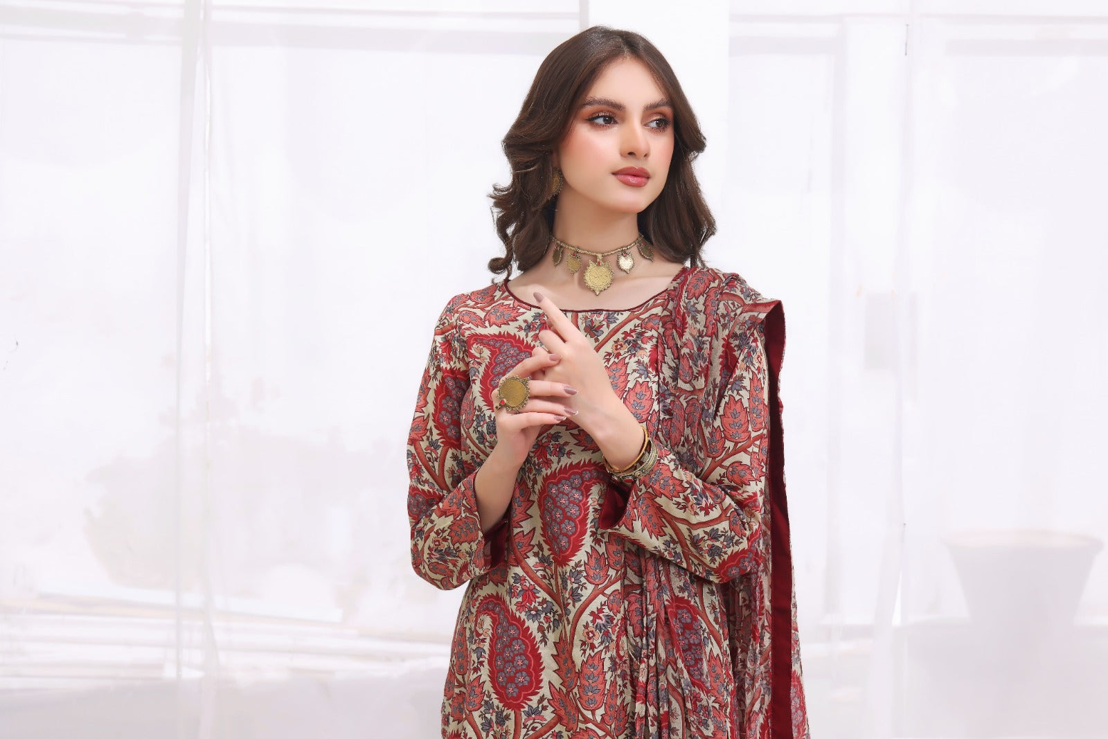 FIDAN | Chiffon Duppata | Lawn 2024