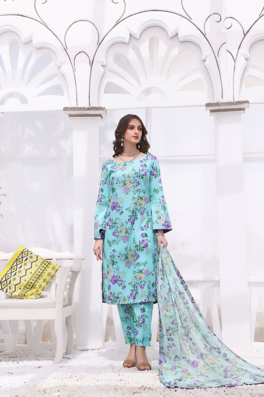 YASMIN | Chiffon Duppata | Lawn 2024