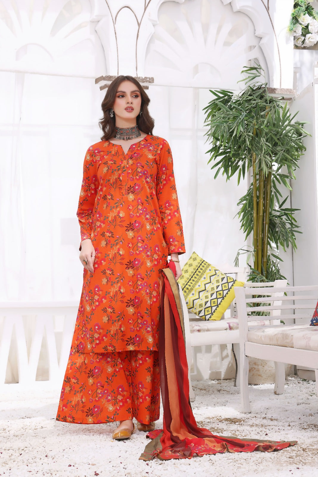 CEMRE | Chiffon Duppata | Lawn 2024