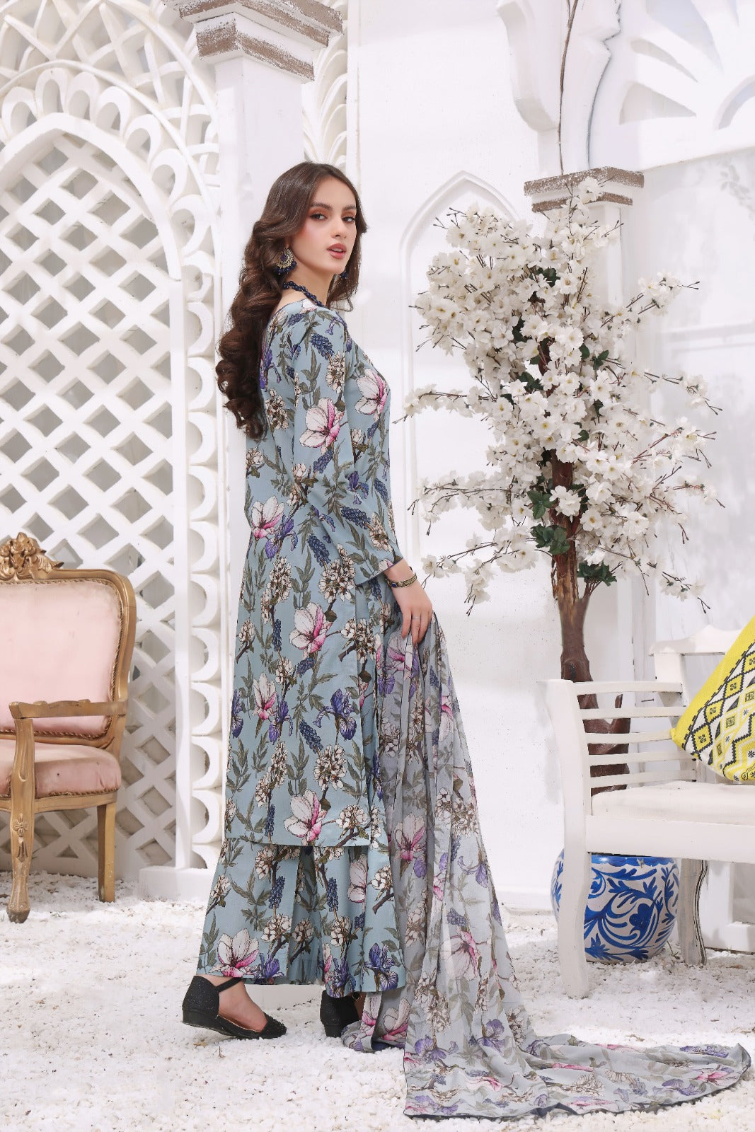 RIJA | Chiffon Duppata | Lawn 2024