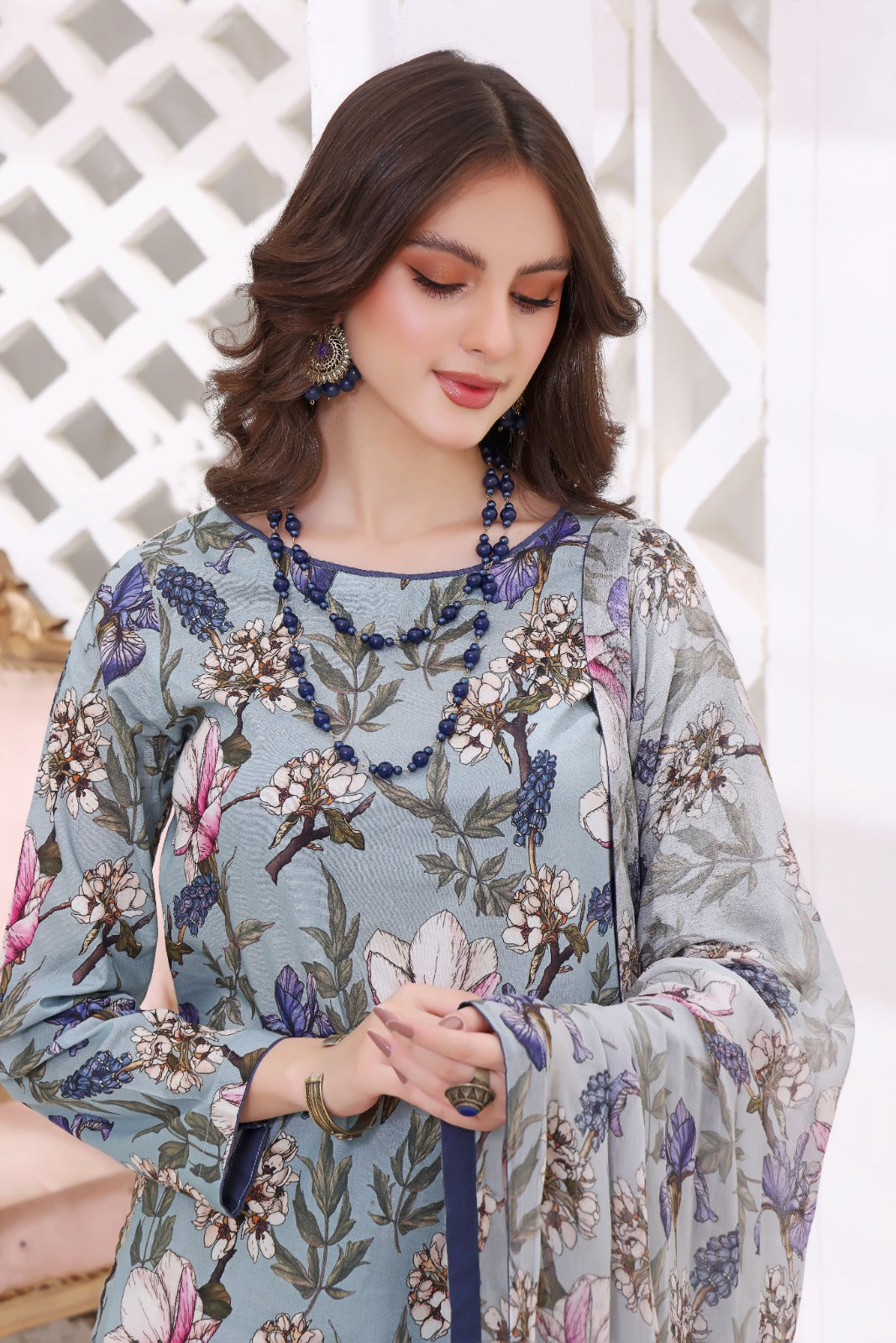 RIJA | Chiffon Duppata | Lawn 2024