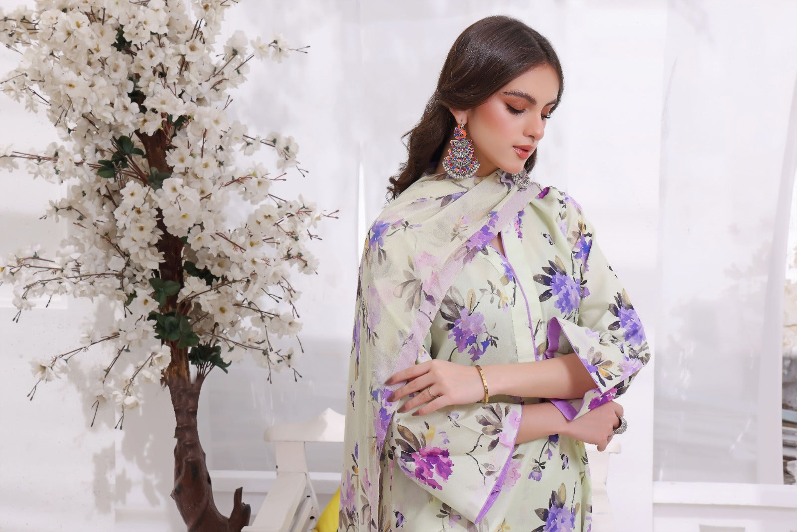 CYEDA | Chiffon Duppata | Lawn 2024