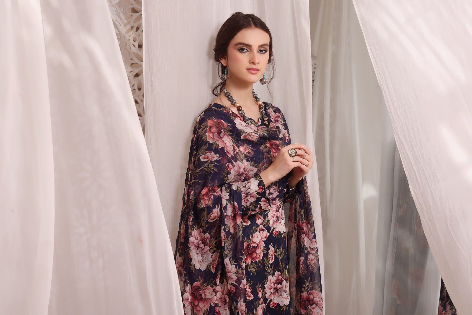 ILLUSION BLUSH | Chiffon Duppata | Lawn 2024