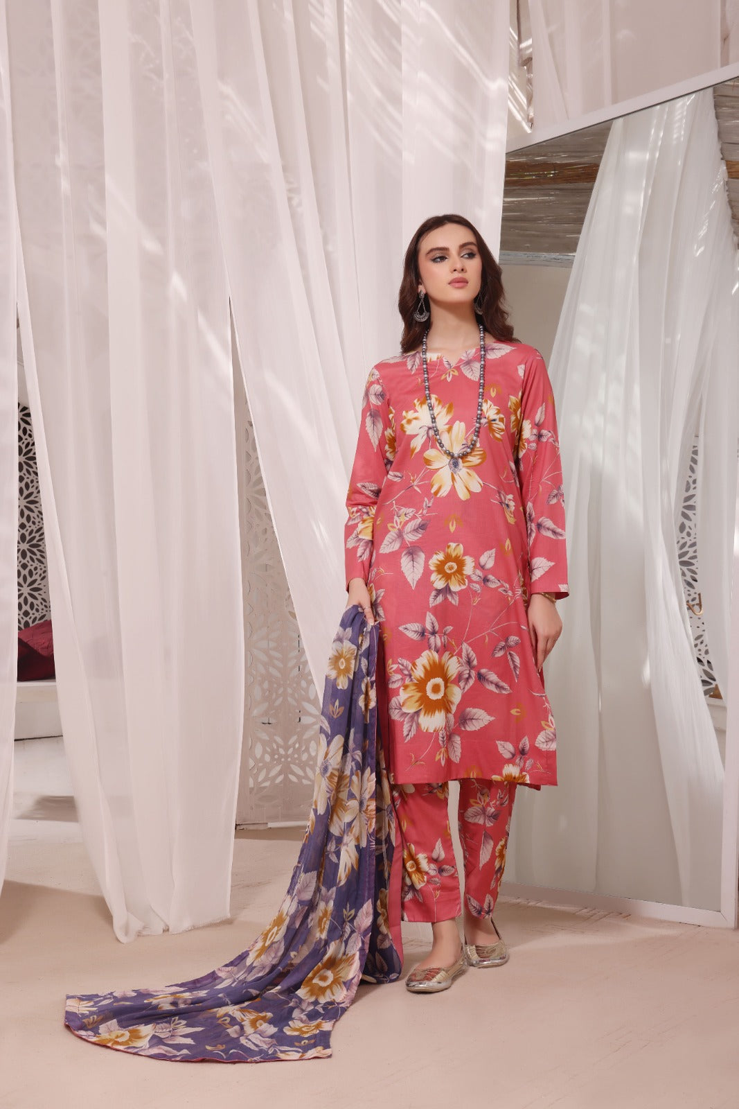 EDEN GLOW | Chiffon Duppata | Lawn 2024