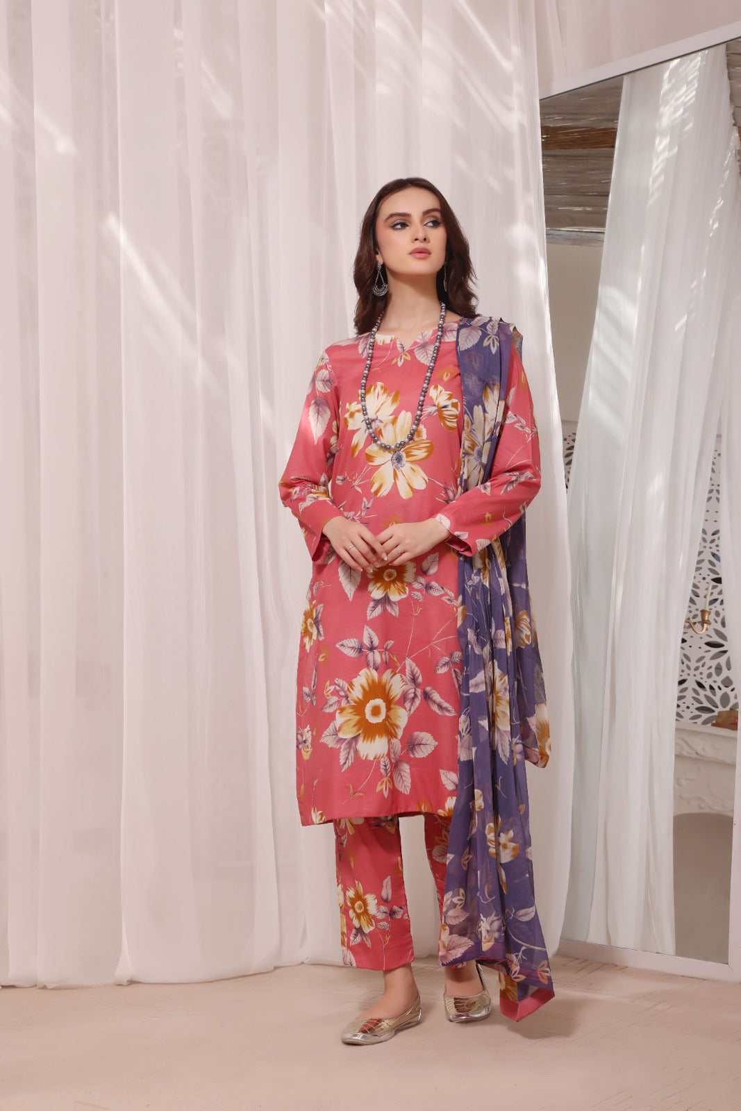 EDEN GLOW | Chiffon Duppata | Lawn 2024