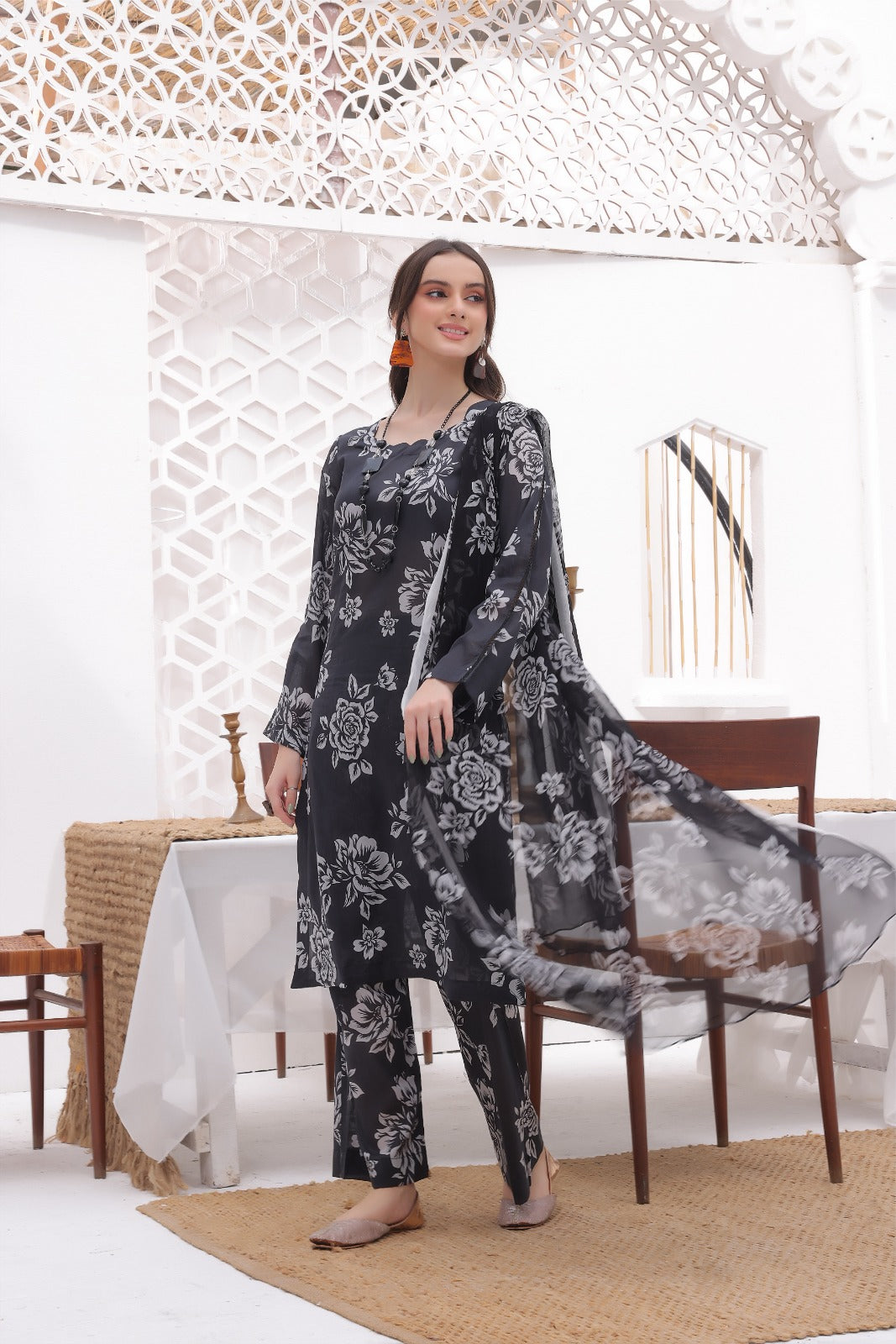 NAAZ | Chiffon Duppata | Lawn 2024